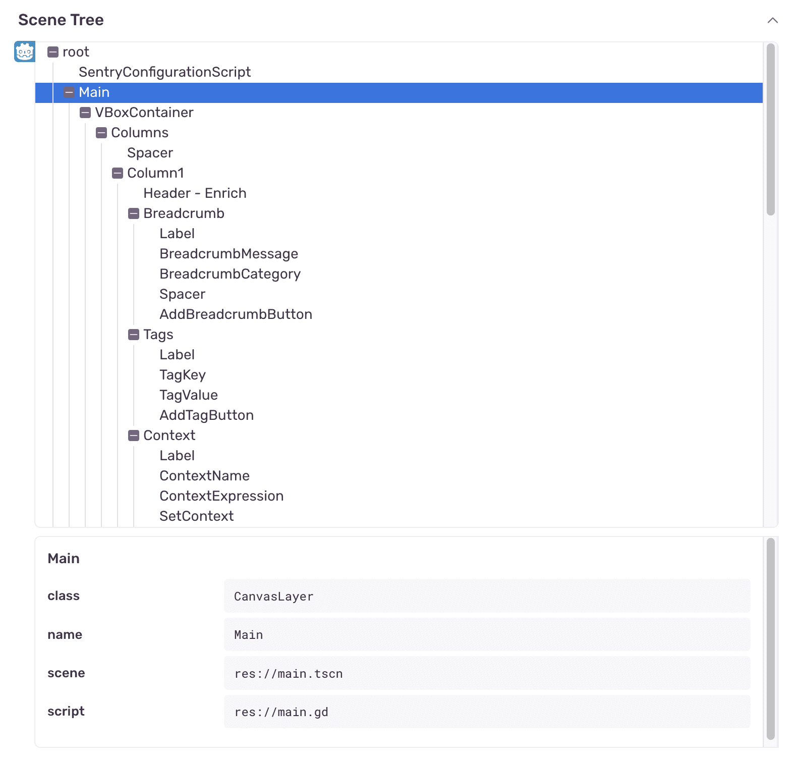 Scene Tree Example