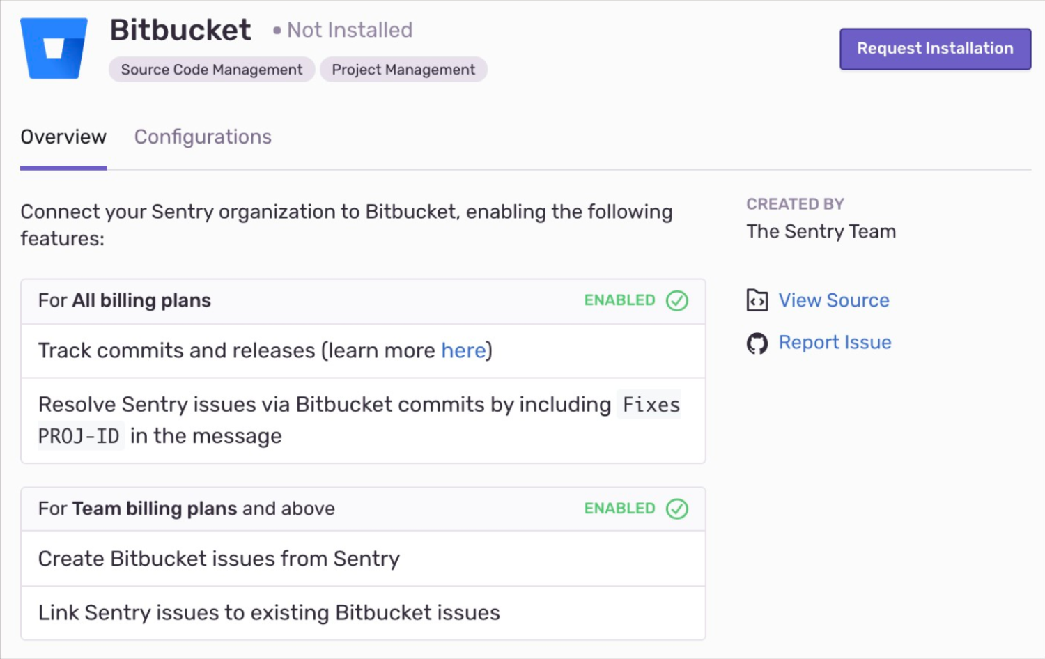 Install BitBucket integration