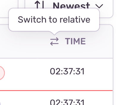 Switch time format button