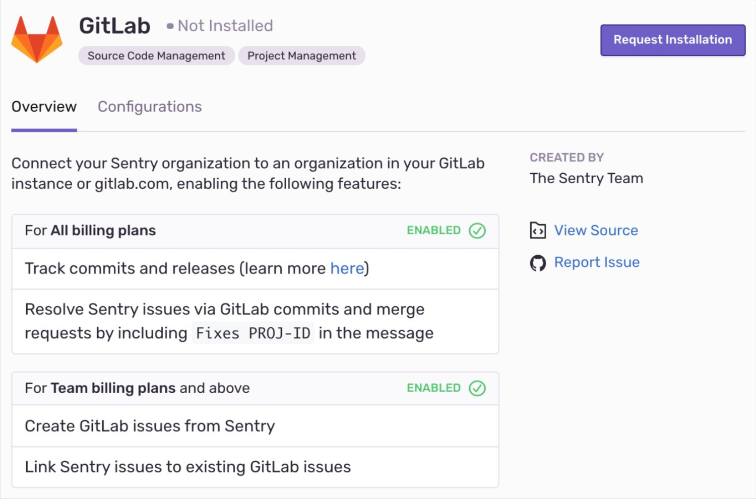 Install GitLab integration