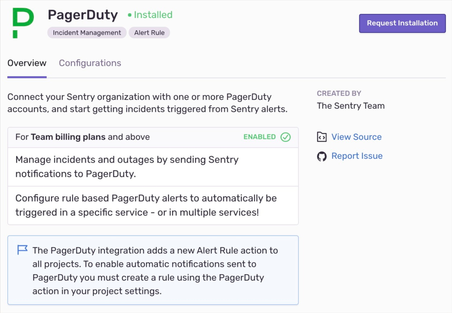 Install PagerDuty integration