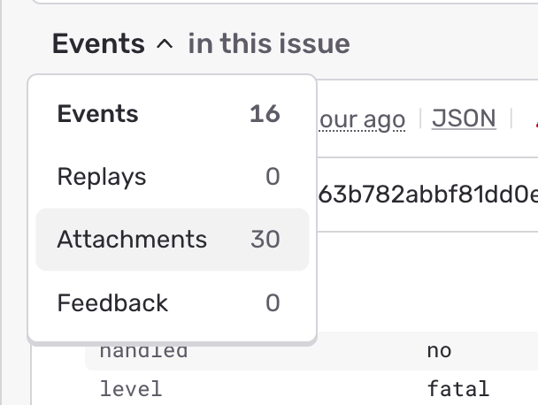 Attachments View