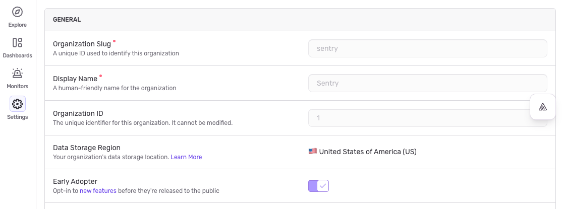 The Early Adopter toggle enabled in settings.