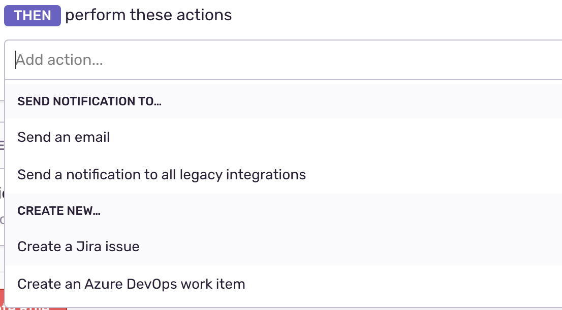 Create Jira ticket alert action